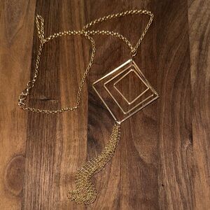 Vintage Gold Geometric Necklace